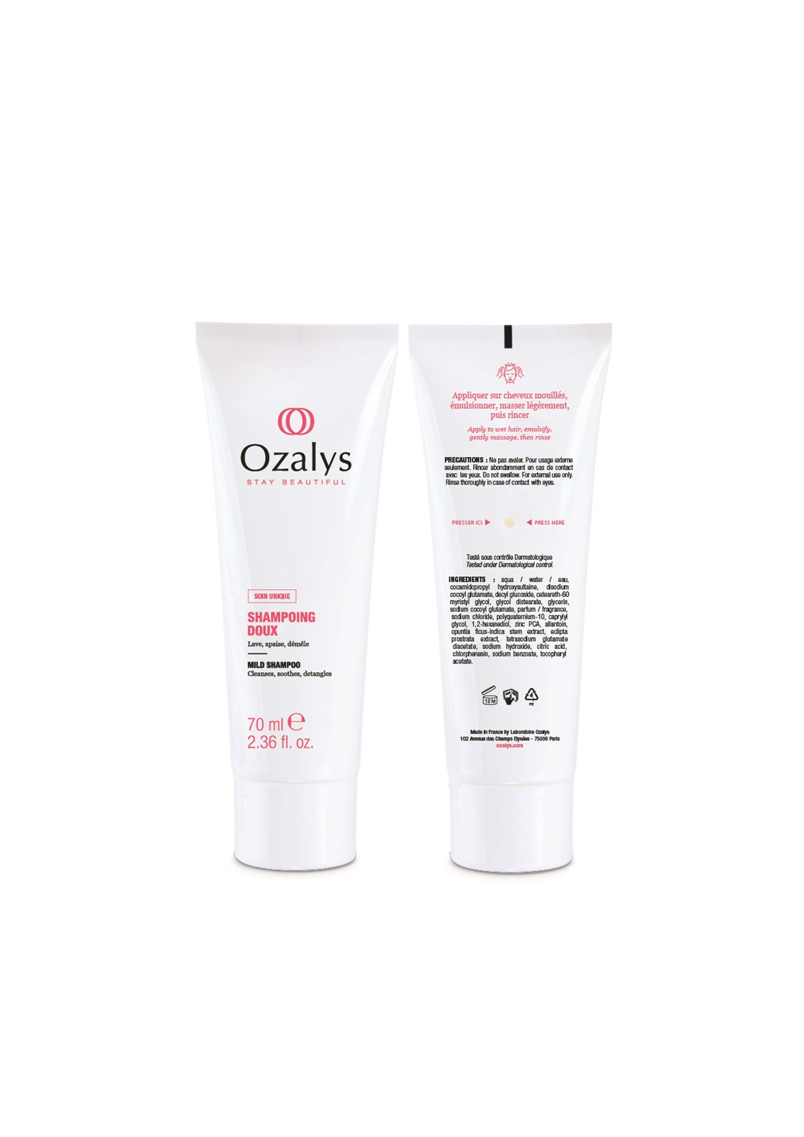 Cosmeceuticals » OZLAYS Gentle Shampoo 70ml - Medical Aesthetic Group